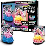 BLADEZ Monster High Toyz - Make Your Own Draculaura Crystal Gown Kit - 2 Card Dolls, Crystal Formulas, Stands & Backgrounds - Kids Toy STEM Learning - Create Sparkling Dresses with Real Crystals