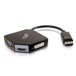 C2G DisplayPort to HDMI  VGA  DVI Adapter Converter - M/F - videokonverter - svart