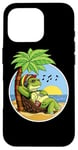 iPhone 16 Pro Turtle Hippie Summer Beach Vacation Holiday Funny Animal Case