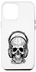 iPhone 12 Pro Max Skull with Headphones Case