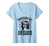 Womens Surviving The Absurd V-Neck T-Shirt