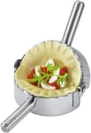 Ruostumaton teräs Ravioli Mould Pierogi Dumpling Maker Wrapper Pastry taikina leikkuri Keittiötarvikkeet (4 tuumaa)