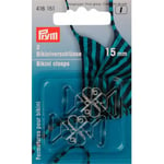 Prym Bikinihekter/BikinilÃ¥s Plast Transparent 15mm - 2 sett