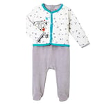 Petit Béguin - Pyjama bébé velours effet 2 pièces Crazy bear - Taille - 6 mois