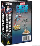 Atomic Mass Games , Captain America and War Machine: Marvel Crisis Protocol, Miniatures Game, Ages 14+, 2 Players, 45 Minutes Playing Time