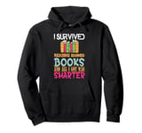 Womens I Survived Reading Banned Books And All I Got Was Sma Pullover Hoodie