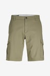 Jack & Jones Plus - Shorts jpstJoe jjCargo Shorts Akm - Grön