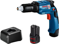 Bosch Professional 12V System visseuse plaquiste sans-fil GTB 12V-11 (avec 2 batteries GBA 12V 2.0Ah, chargeur GAL 12V-20, 1 embout de vissage PH 2, boîte carton)