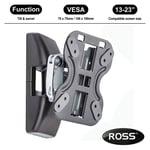 13-23" TV Wall Mount Swivel & Tilt NEO Pads Locking Steel Frame - Ross