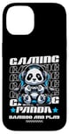 Coque pour iPhone 14 Graphique de jeu vidéo Panda Gaming pour hommes, garçons, femmes, enfants