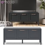 Meuble bas Meuble TV Meuble télévision Ewan anthracite 120 cm Vicco