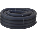 50 meter Uponor PE dräneringsrör 126/113 mm, svart filt