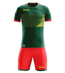 ZEUS VESTE GLI DEI Unisex CMR Mundial KIT, Green Red Yellow, Small/Medium UK