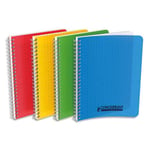 Oxford Office Cahier C9 - 17x22 96 pages 90g seyès couverture polypro incolore reliure intégrale