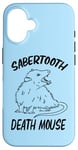 Coque pour iPhone 16 Funny Sabertooth Death Mouse Possum Lover