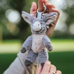 Wrendale Donkey Keyring – Soft Plush Mini Cuddly Gentleman Jack Keyring