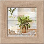 Pro Art rd242o17 New Classic Wood Sweet Herbs II Tableau avec Cadre en Bois 44 x 44 cm