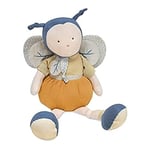 Doudou et Compagnie - Pollen l'abeille Bio - Pantin XXL - 90 cm - Cadeau de naissance - Jaune et beige - DC3852