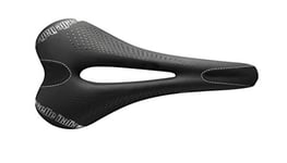 Selle Italia - C2 Gel Flow, Selle de Vélo en Gel Souple avec Siège Étroit, Technologie Anti-Vibration et Rail en Manganèse, Hydrofuge - Noir - S2