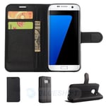 Samsung Galaxy S7 Edge Pu Wallet Case [Black]