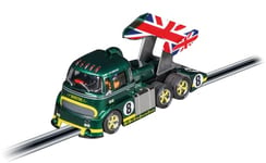 Carrera Digital 132 20031093 Racetruck Cabover British Racing Green, No.8 1:32 Scale Slot Car, With Working Headlights, Suitable For Ages 8 Years+