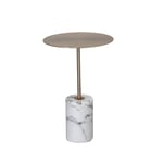 FTFTO Décoration de Salon Table d'appoint en marbre Simple canapé Table d'appoint Salon café Table d'angle/Petite Table Basse 40 * 40 * 60 Cm