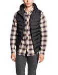 Urban Classics Men's Small Bubble Hooded Vest, Black (blk/blk 17), XL