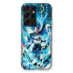 Cokitec Coque pour Samsung Galaxy S21 Ultra Manga Dragon Ball Vegeta Bleu