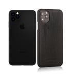 Coque arrière Pierre Cardin en cuir véritable pour iPhone 11 Pro Max - noire