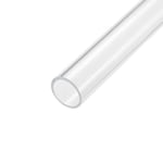 Tuyau Tube Acrylique SOURCING MAP 31mm ID 35mm OD 35cm Long Rigide Rond Lampes Lanterne Système refroidissement eau Transparent