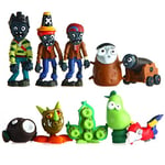 MIAOGOU Plants Vs Zombies Toys 10pcs/lot Plants vs Zombies 2 It's About Time PVC Action Figure 3-8cm PVZ Plant and Zombies Figure Set Collection Figures Toys