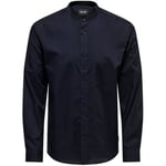 Chemise Only & Sons   ONSSNE LIFE LS MAO SOLID POPLIN SHITR