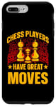 Coque pour iPhone 7 Plus/8 Plus Les joueurs d'échecs ont de grands mouvements King Queen Checkmate Fun