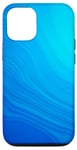 Coque pour iPhone 12/12 Pro Bleu minimaliste