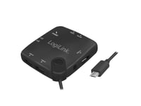 Logilink Ua0345, Usb 2.0 Micro-B, Usb 2.0, Ms Duo, Ms Micro (M2), Ms Pro, Microsd (Transflash), Sd, Sdhc, 480 Mbps, Svart, 60 Mm