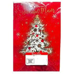 Simon Elvin With Love To A Wonderful Mum Christmas Tree Christmas Card (Pack of 6)