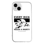 ERT GROUP Coque de téléphone Portable pour Iphone 14 Original et sous Licence Officielle Rick and Morty Motif Rick & Morty 045 Parfaitement adapté à la Forme du téléphone Portable, Coque en TPU