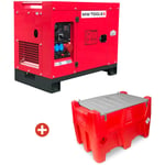 Groupe électrogène diesel 10kW + station de ravitaillement 440L Mw Tools DG100EPACK2