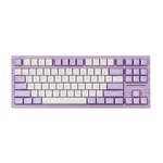 Epomaker x Feker Galaxy80 RGB Aluminum Alloy Wireless Mechanical Gaming Keyboard - Purple, Marble White Switch, 88 Keys