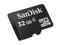 Sandisk - Flash-Minneskort - 32 Gb - Class 4 - Microsdhc - Svart