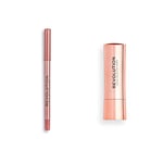 Makeup Revolution, Satin Kiss Lipstick and Lipliner Duo, Chauffeur, 2pcs