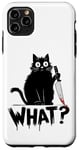 Coque pour iPhone 11 Pro Max Funny Cat What?