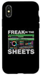 Coque pour iPhone X/XS Freak In The Sheets Comptable Analyste Secrétaire Comptabilité