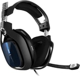 A40 Tr Casque Gamer, 4ème Génération, Astro Audio V2, Dolby Atmos, 3,5mm Audio Jack, Micro Détachable, Pour Ps5, Ps4, Nintendo Switch, Pc - Noir/Bleu