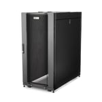 StarTech 25U Server Rack Cabinet  4 Post Adjustable Depth 7" to 35" Locking Vented Mobile/Rolling Network/Data/IT Equipment Enclosure w/ Casters/Hook