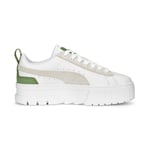 Puma Mayze Gentle 39210504 Womens White Leather Lifestyle Trainers Shoes