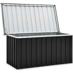 |19463 Coffre de rangement de jardin Malle de rangement - Coffre D'extérieur Anthracite 129x67x65 cm Super Produit|