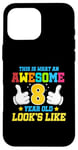 Coque pour iPhone 16 Pro Max Voici à quoi ressemble un enfant génial de 8 ans : 8e anniversaire