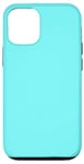 Coque pour iPhone 12/12 Pro Couleur bleu électrique simple