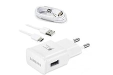 Samsung Chargeur pour téléphone mobile Charge rapide samsung blanc galaxy a5 2017 + câble type-c 1.20m